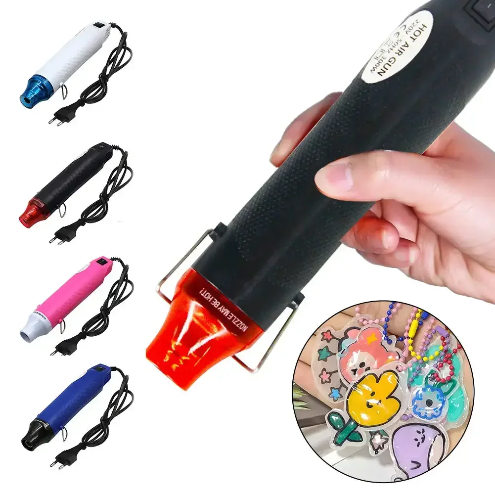 Heat Gun Embossing - ホットエアガン 300 ワット 220V 軽量ハンドヘルド電熱風熱収縮 DIY