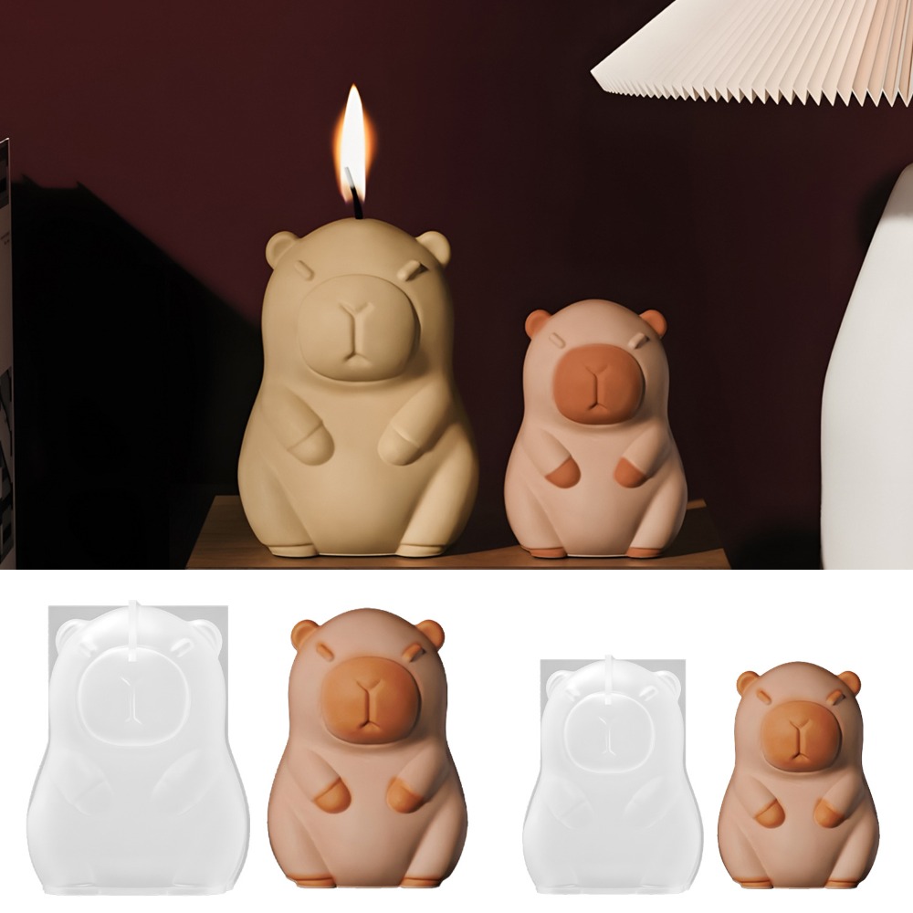 Candle Making Reno - 立ちカピバラ香りキャンドルシリコーン型 3D 動物樹脂石膏作成用品手作りドリップ接着剤車の装飾誕生日プレゼント
