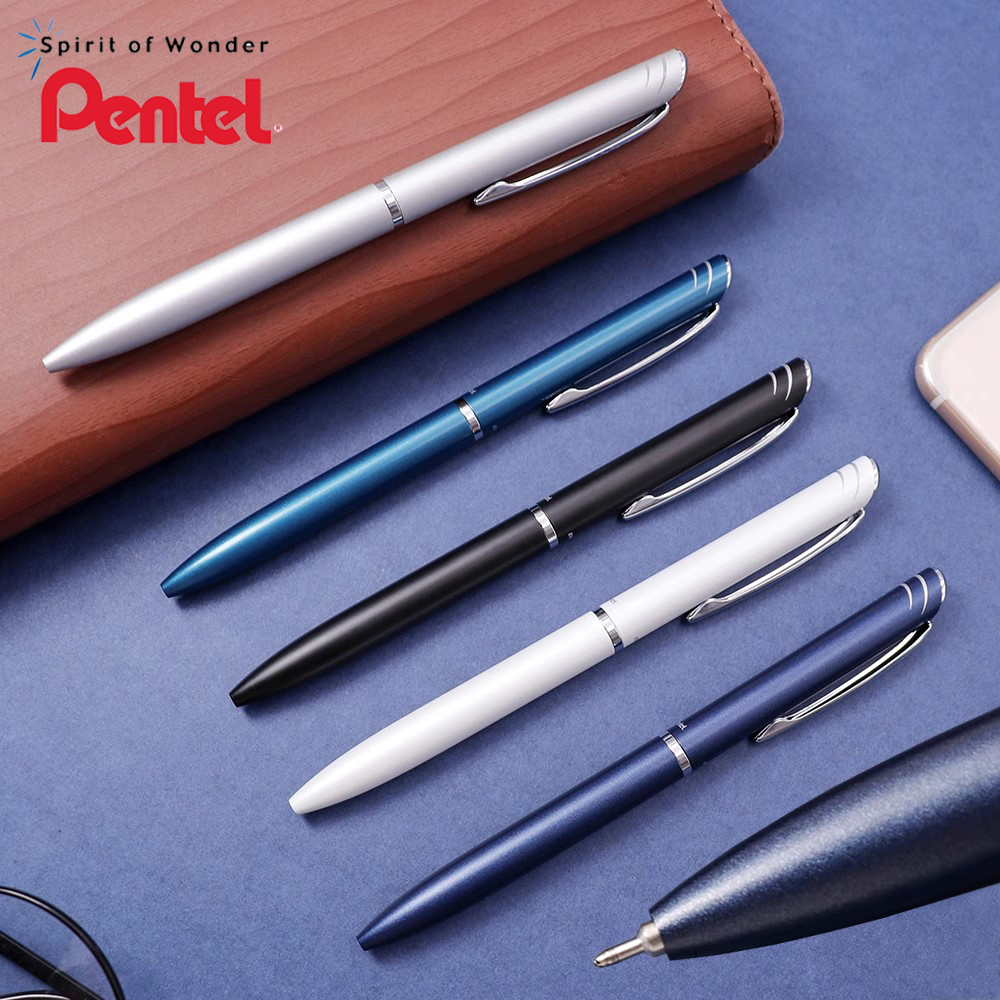 Pentel Pen Energel - 日本ぺんてる エナージェル ゲルペン BLN2005 バレル低重心ニードルチューブ 速乾性黒ペン