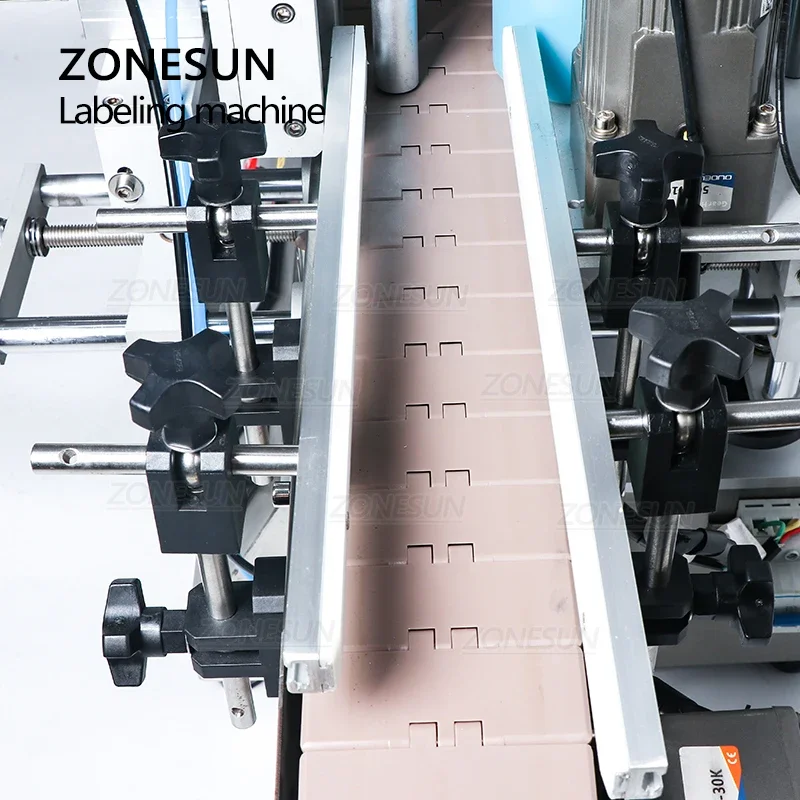 Label Sticker Round - ZONESUN TB-500A 自動両面ラベル貼り機、瓶、水、PET丸型ボトル用、日付印字機能付き
