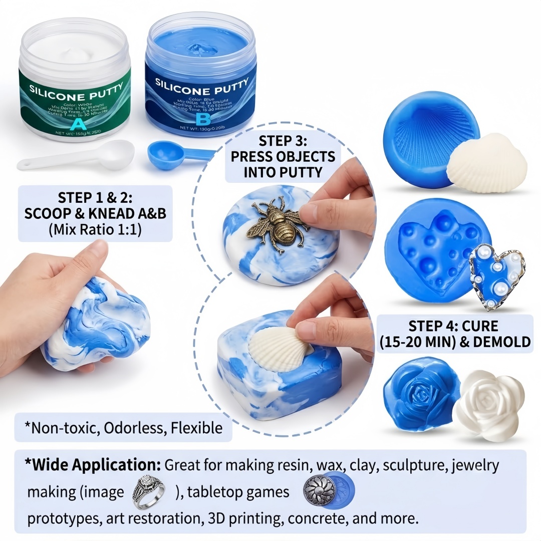 シリコーンパテ型作成用品 石膏キャンドル石鹸型用に簡単に成形 - Candle Making Tutorial のレビューと価格