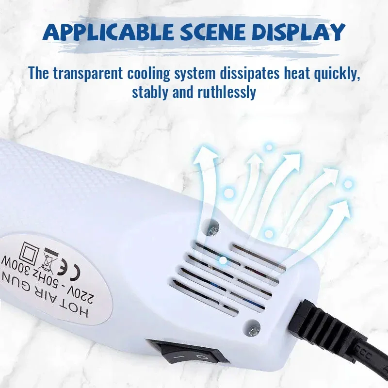 家庭用多目的ヒートガン/収縮チューブ EU プラグケーブルメ - Heat Gun Embossing のレビューと価格