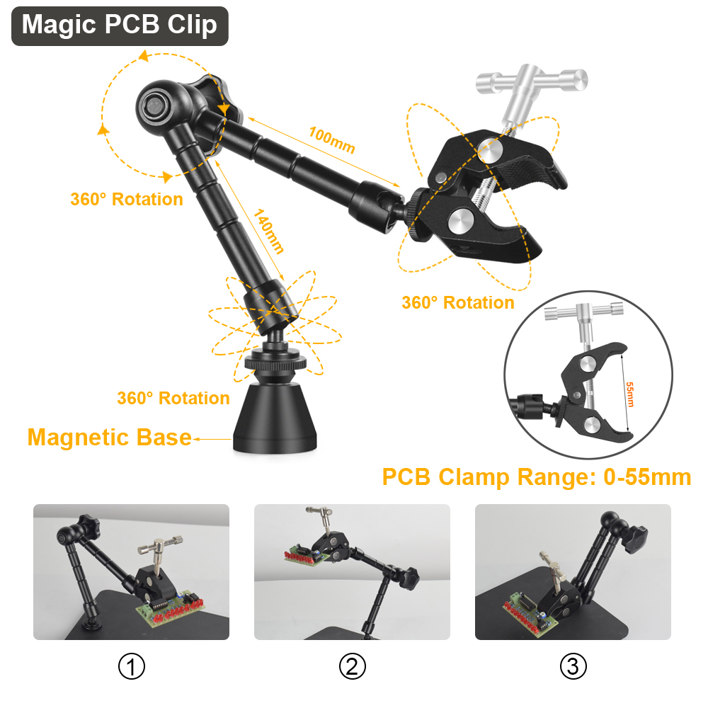 NEWACALOX 強力な磁気ベース PCB ホルダーサード - Heat Gun Embossing のレビューと価格