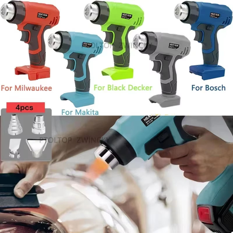 ホットエアガン高速加熱ポータブルヒートガン4つのノズルアタッ - Heat Gun Embossing のレビューと価格