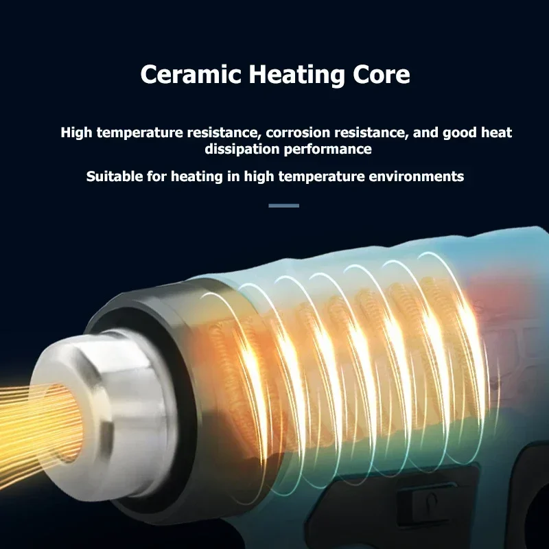 ホットエアガン高速加熱ポータブルヒートガン4つのノズルアタッ - Heat Gun Embossing のレビューと価格