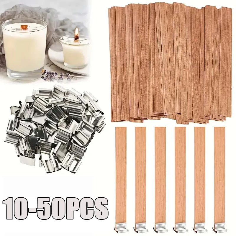 木製キャンドル芯とサステイナー付きDIYキャンドル作成キット - Wood Wick Crackle のレビューと価格
