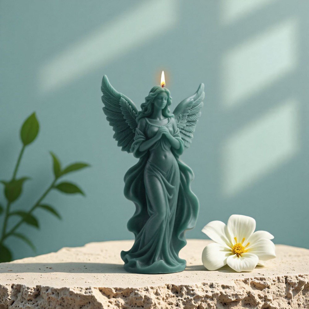 翼女神香りのシリコーンキャンドルモールド DIY 祈り天使の - Candle Making Reno のレビューと価格