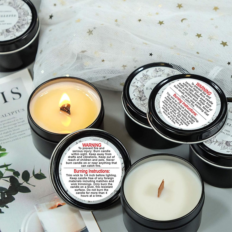 500/1000 個キャンドル警告ラベル 1.5 インチラウ - Candle Warning Label のレビューと価格