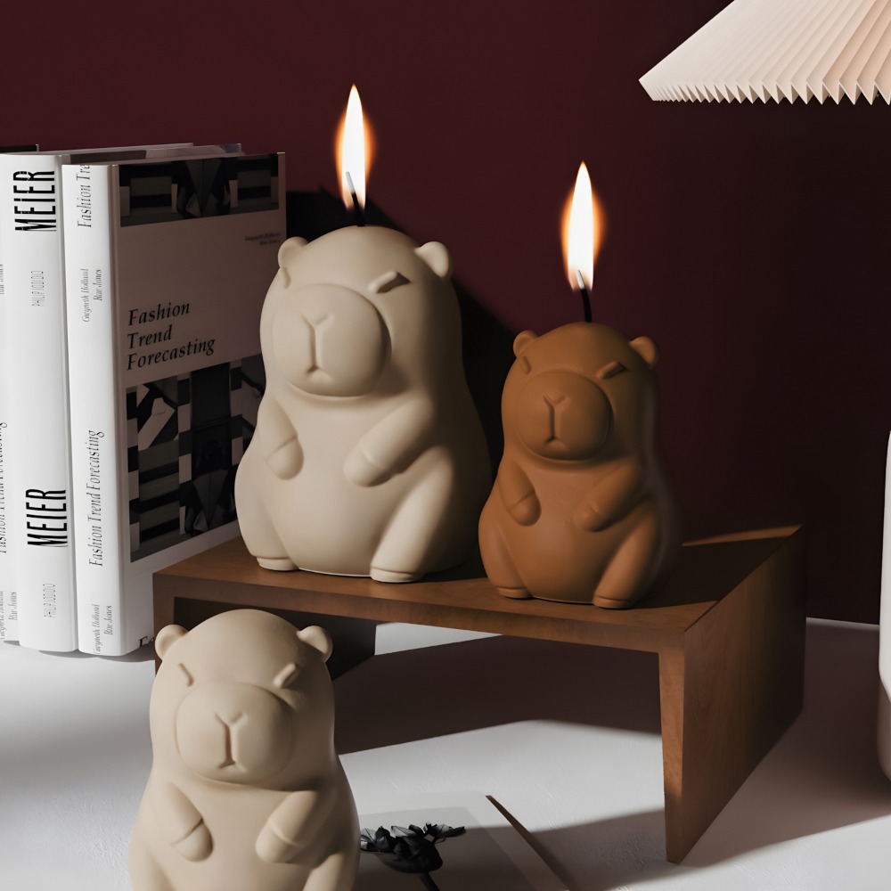 立ちカピバラ香りキャンドルシリコーン型 3D 動物樹脂石膏作 - Candle Making Reno のレビューと価格