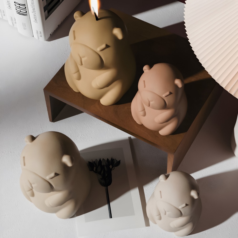 立ちカピバラ香りキャンドルシリコーン型 3D 動物樹脂石膏作 - Candle Making Reno のレビューと価格