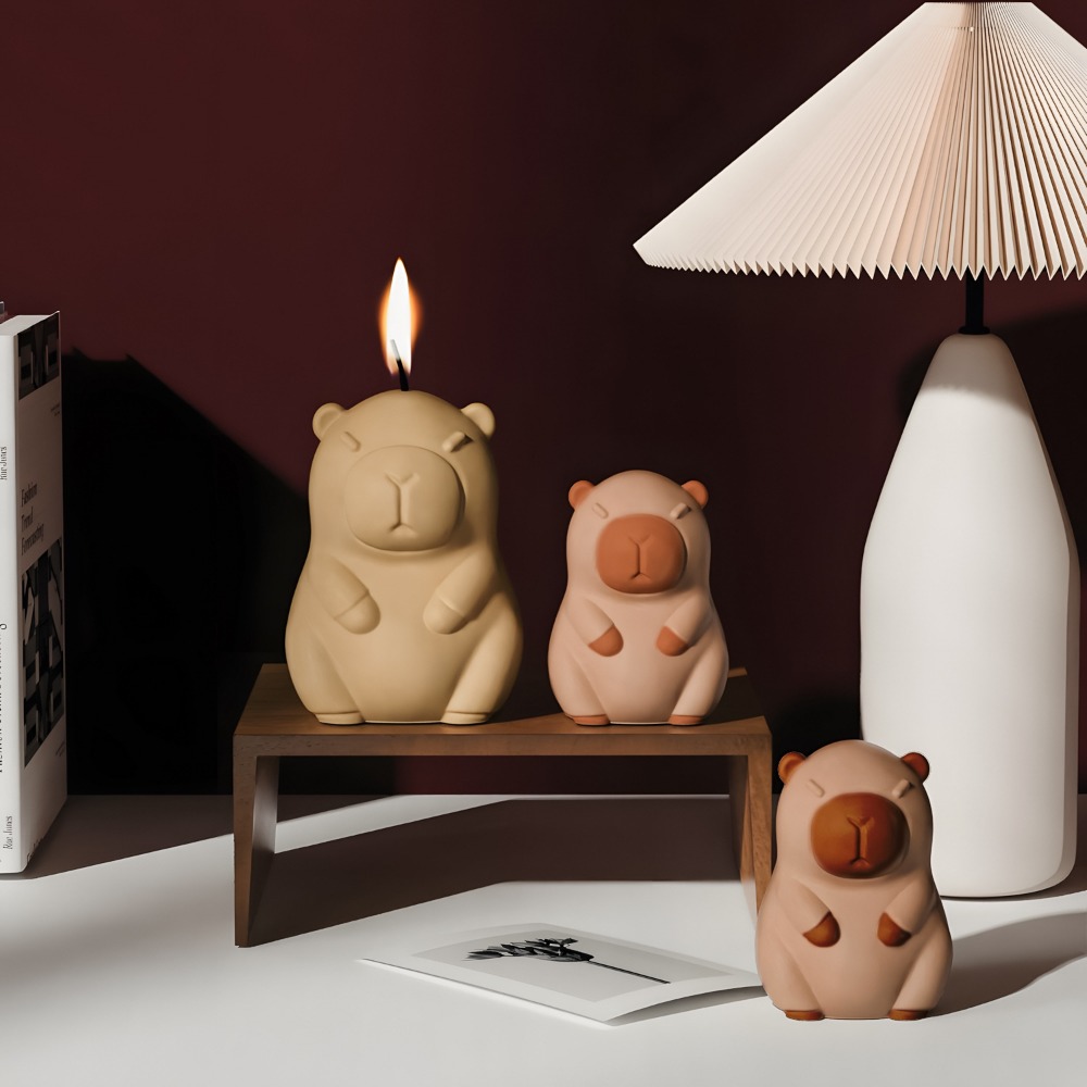 立ちカピバラ香りキャンドルシリコーン型 3D 動物樹脂石膏作 - Candle Making Reno のレビューと価格