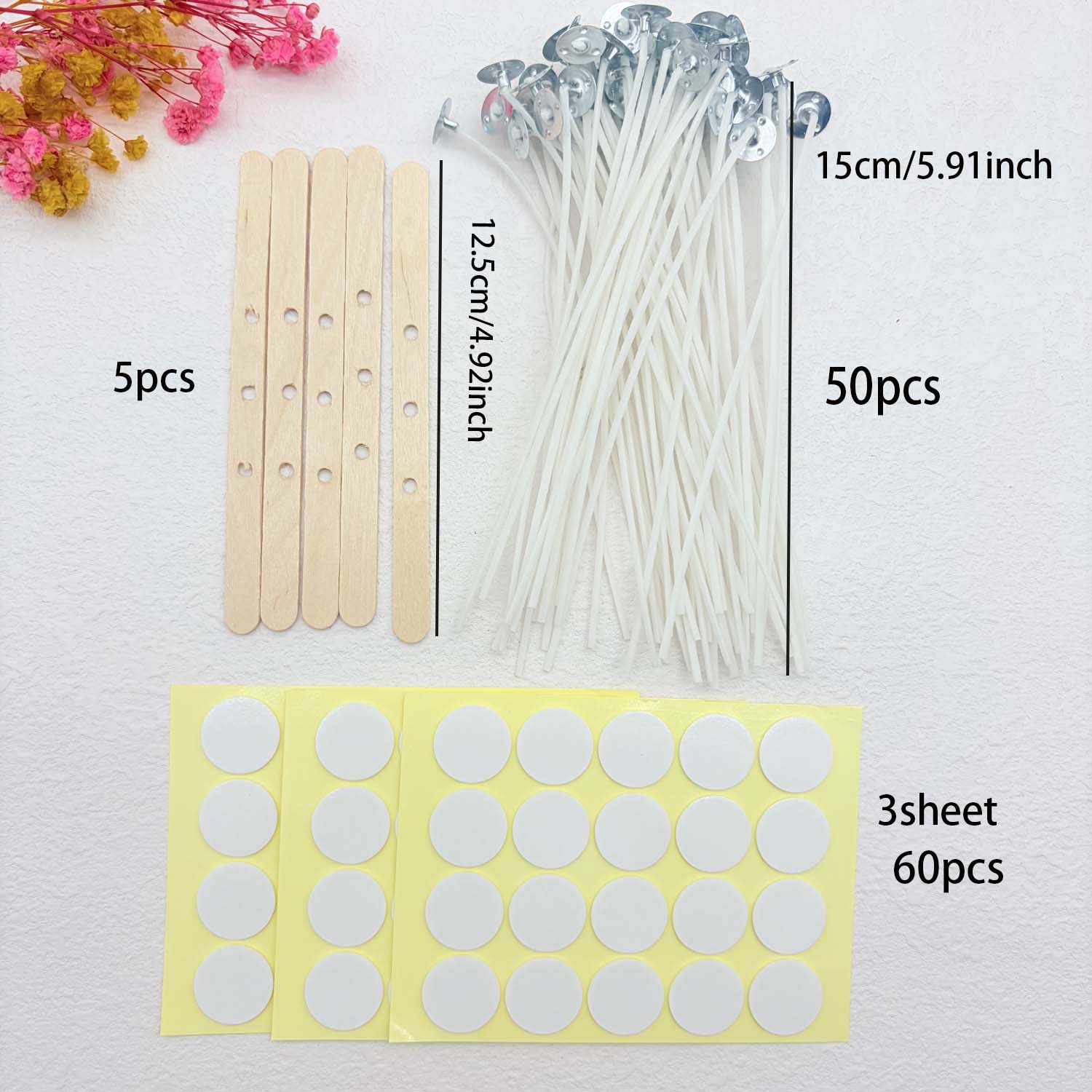 1セットのキャンドル作りDIYキット、無煙キャンドル、綿芯、 - Candle Making Reno のレビューと価格