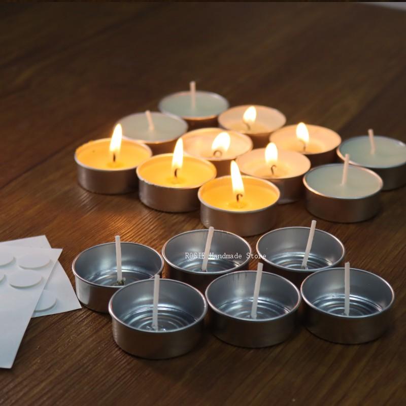 空のティーワックス丸型アルミボックス100ウィックステッカー - Candle Making Reno のレビューと価格