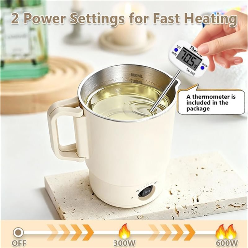 A47U 電気ワックス溶解ポットキット 温度計付き 800M - Candle Making Reno のレビューと価格