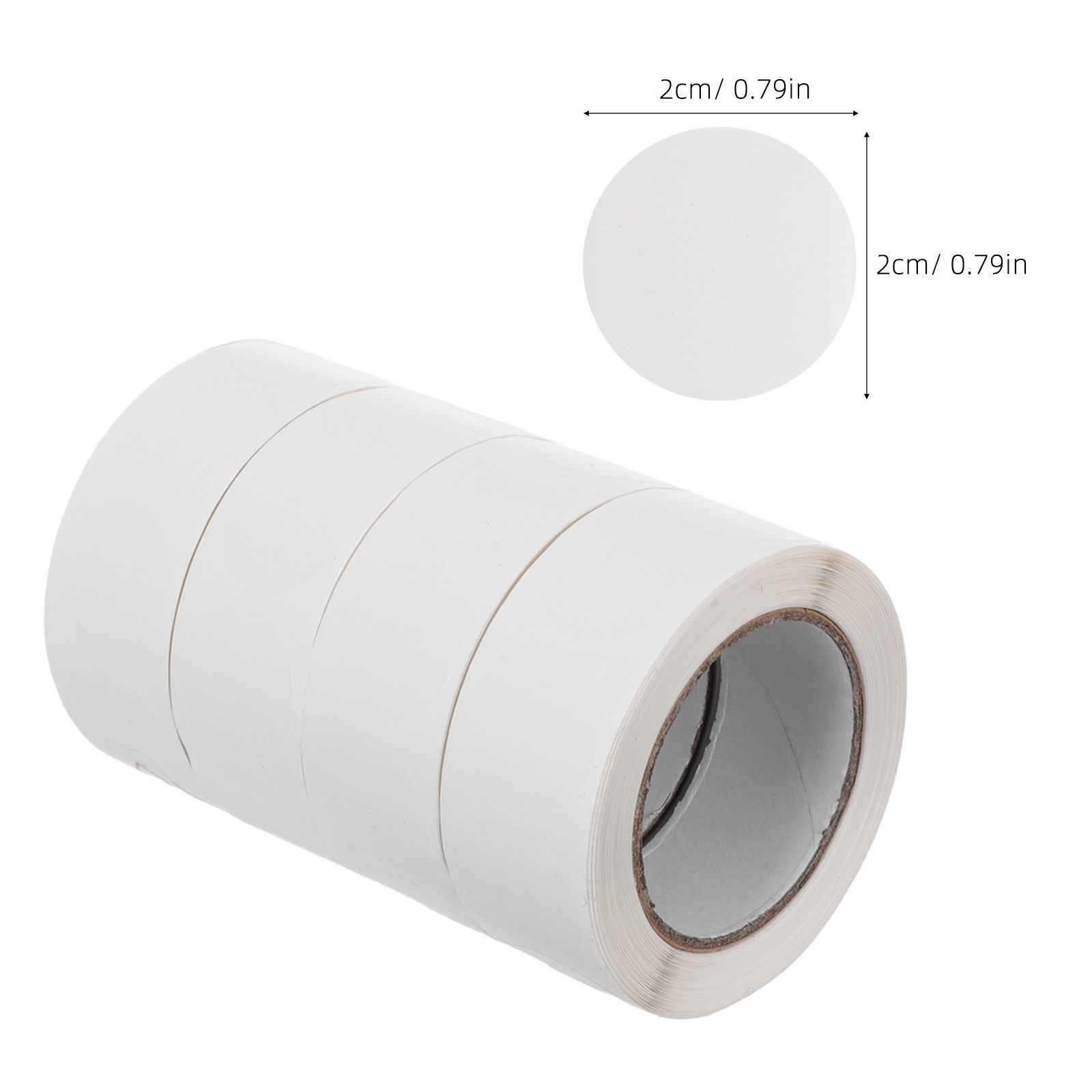 2000枚 透明丸型ドットステッカー 高透明度 ペットシール - Label Sticker Round のレビューと価格