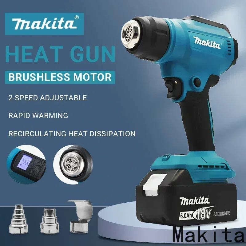 マキタ550 ° C温度制御ヒートガン 18V コードレスハ - Heat Gun Embossing のレビューと価格
