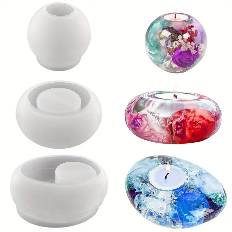 ティーライトキャンドルホルダー樹脂シリコンモールド、クリスタ - Candle Making Design のレビューと価格