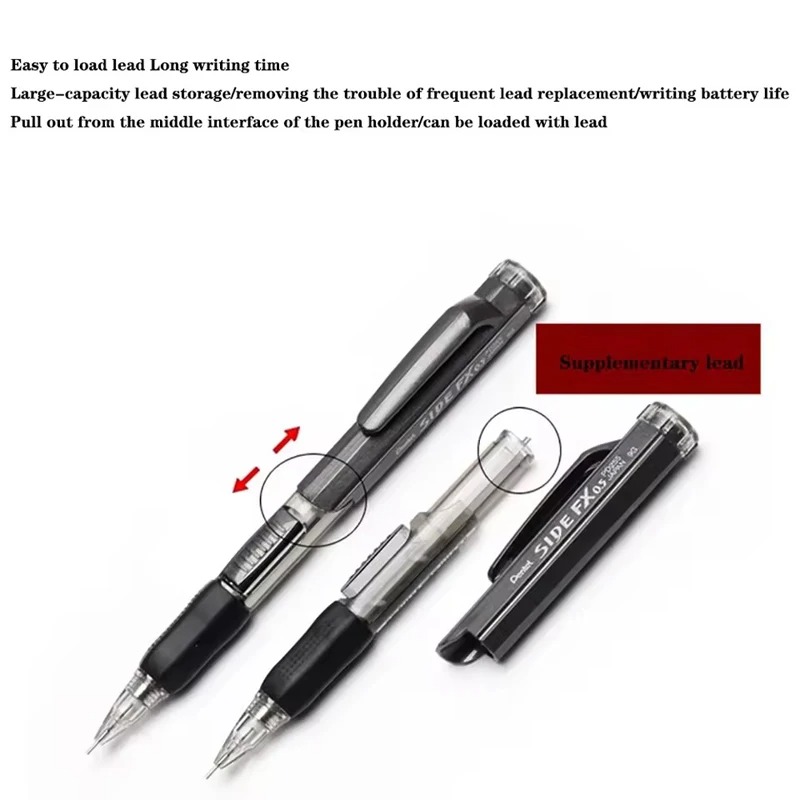 ぺんてる サイドプッシュシャープペンシル コンフォートグリッ - Pentel Pen Energel のレビューと価格