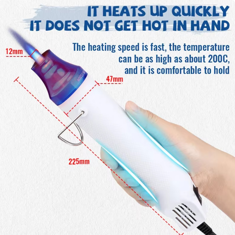 収縮チューブ用電気ヒートガン,溶接温度,ヘアドライヤー,自動 - Heat Gun Embossing のレビューと価格
