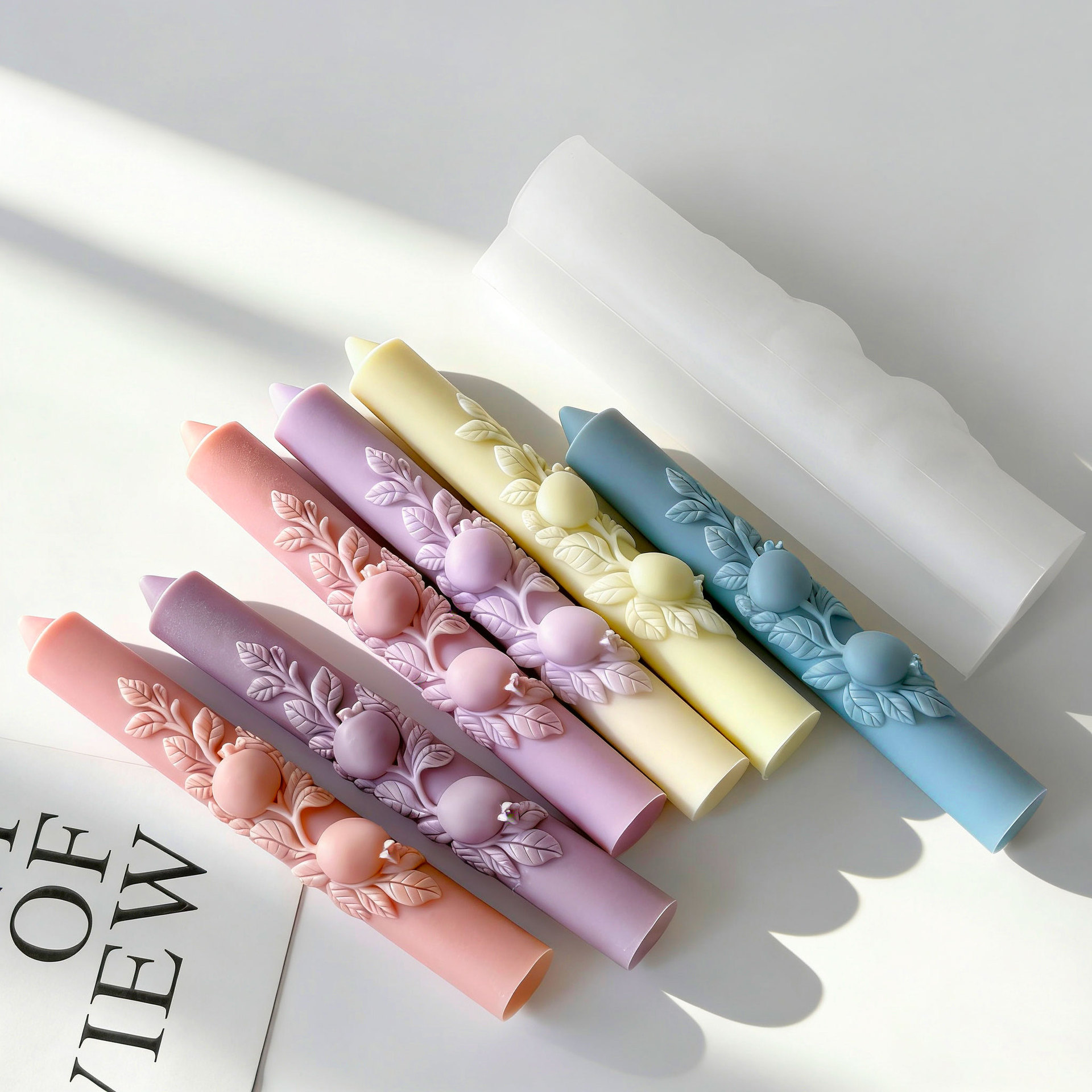 DIY ザクロ型 ロングロッド シリコンキャンドルモールド  - Candle Making Reno のレビューと価格