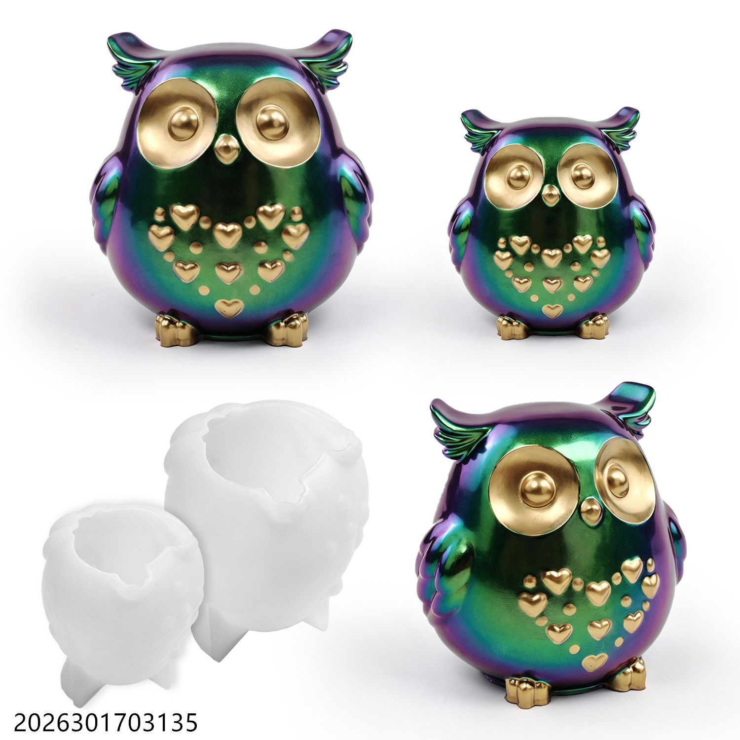 フクロウシリコンモールド 3D鳥型セット DIYエポキシ樹脂 - Candle Making Tutorial のレビューと価格